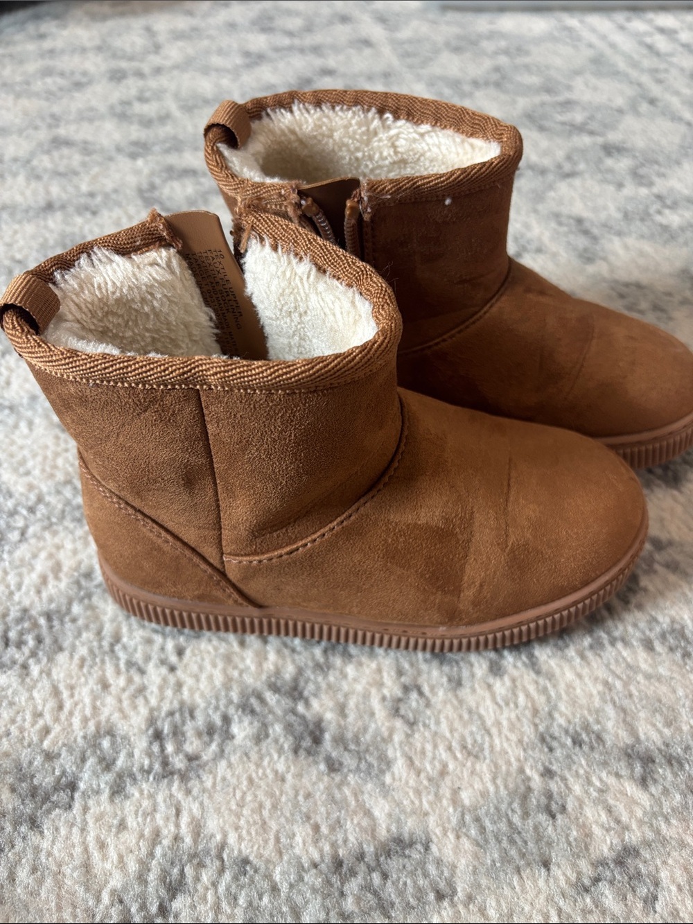 Cat & Jack Faux-Suede Sherpa Boots
